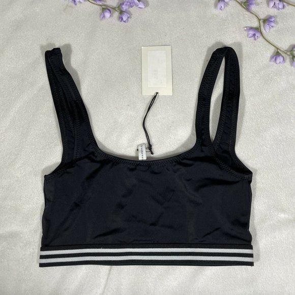 NWT Solid & Striped Kayla Black Bikini Top Small - Picture 6 of 9